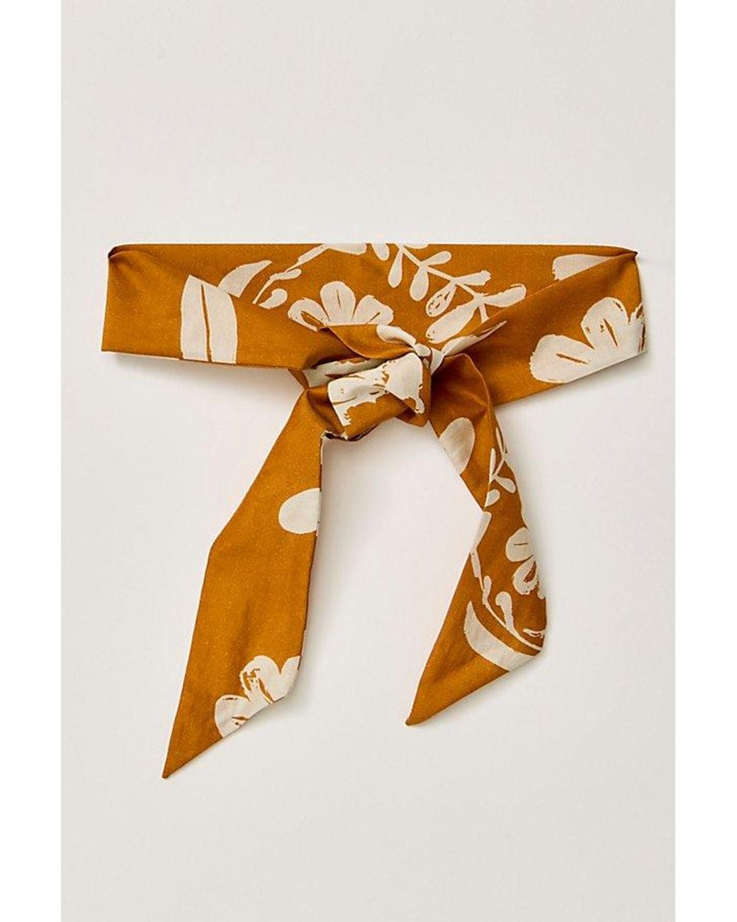 Free People Metallic Fp X Lost Pattern Cartgena Skinny Hair Scarf