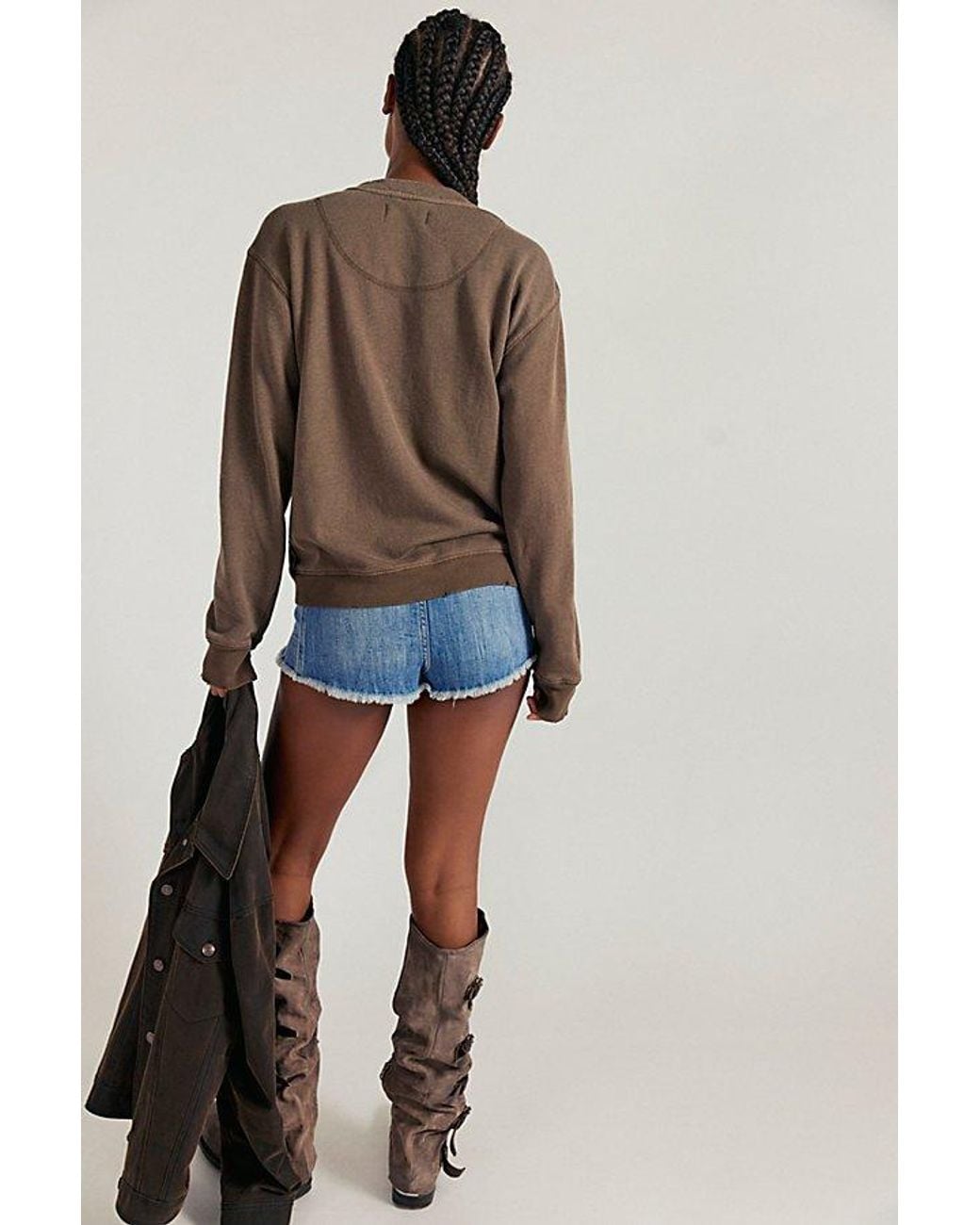 Free People Brown Take It Easy Cardigan