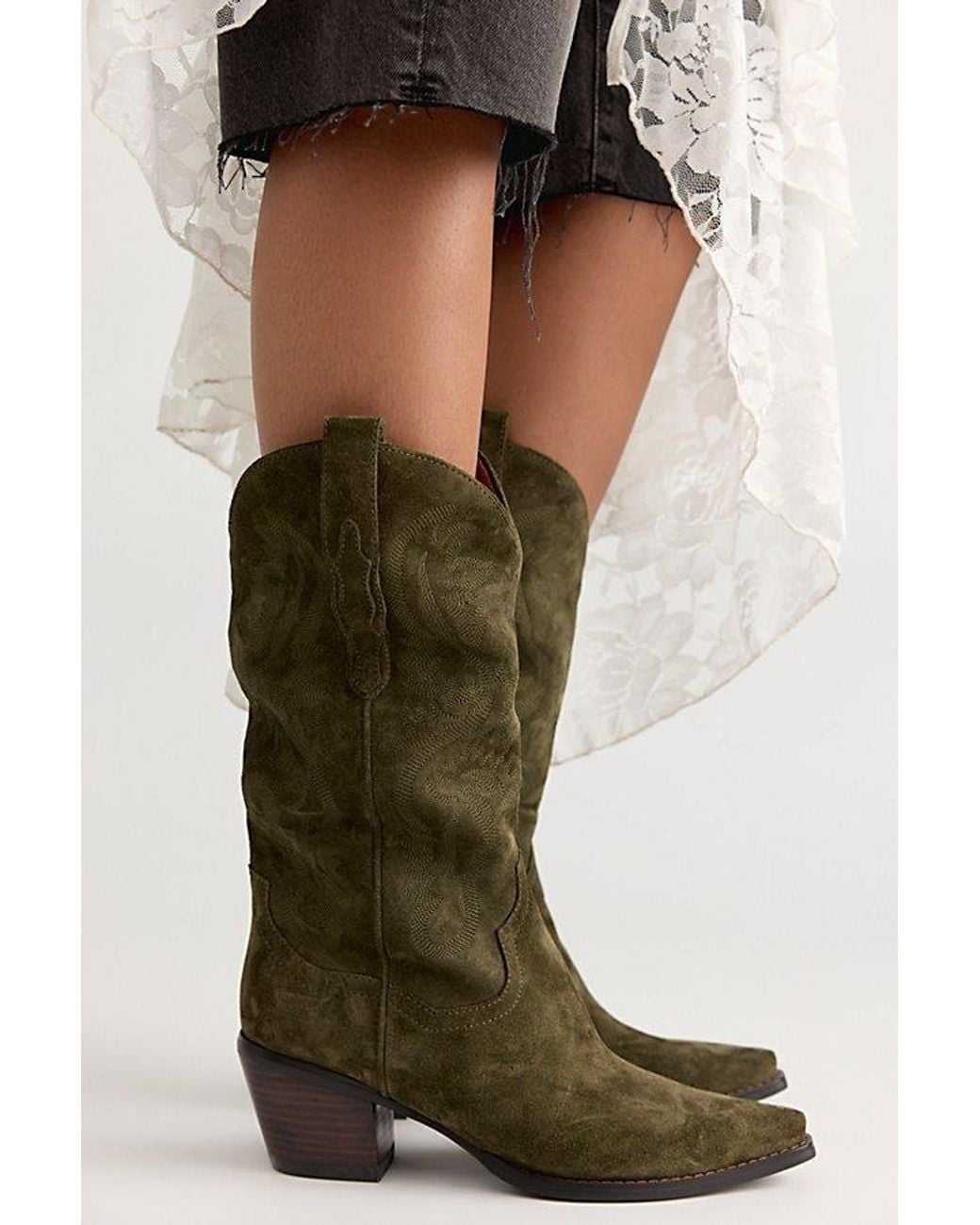 Jeffrey Campbell Green Dagget Western Boots Shoe By