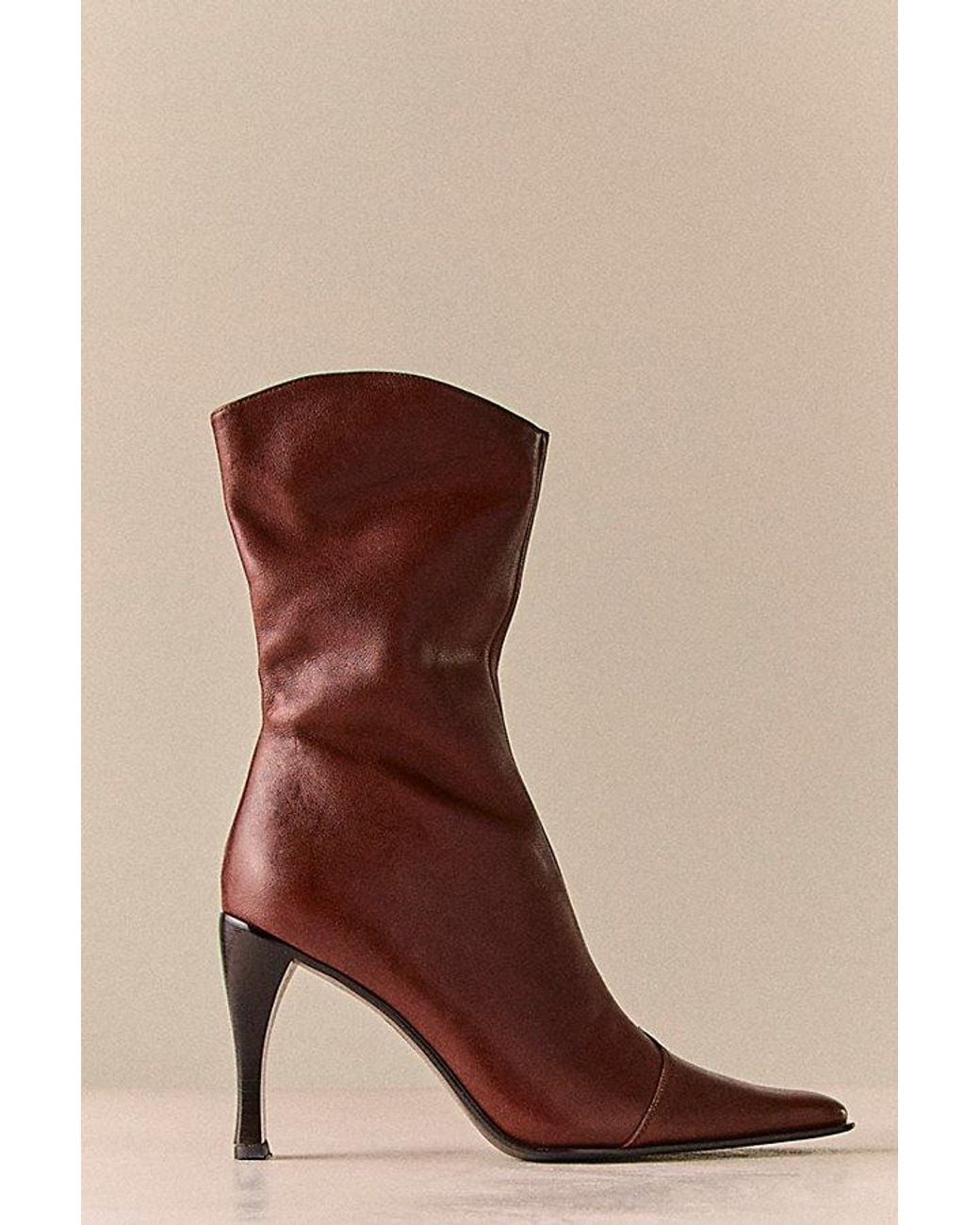Jeffrey Campbell Brown Sweet Talker Snip Toe Boots