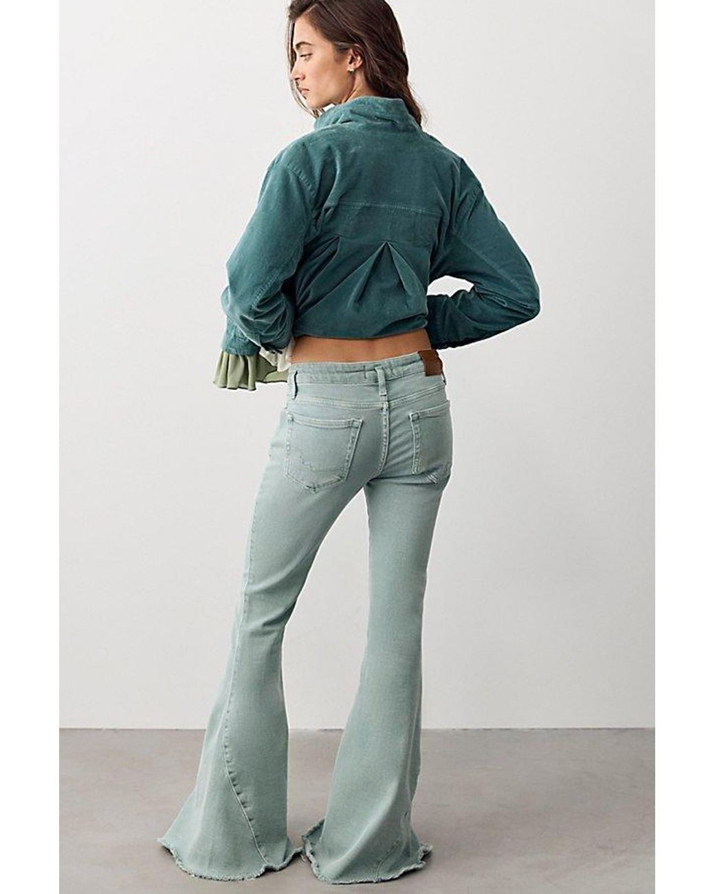 Free People Multicolor We The Free Emre Low-Rise Flare Jeans