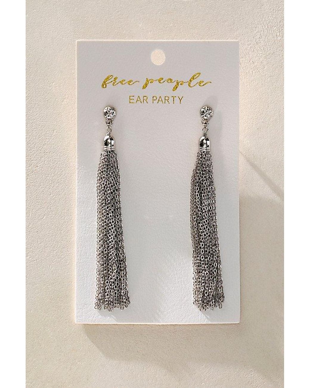 Free People Brown Elsie Tassel Earrings
