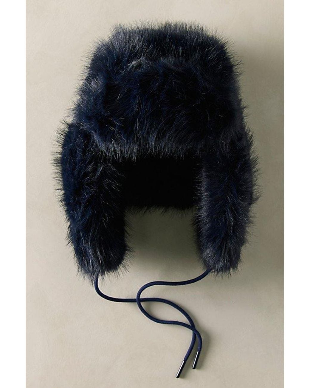 Free People Blue Luxy Lou Fur Trapper Hat
