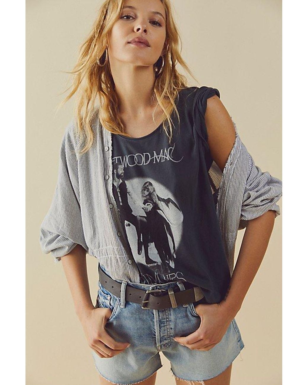 Daydreamer Blue Fleetwood Mac Rumours U-neck Tee