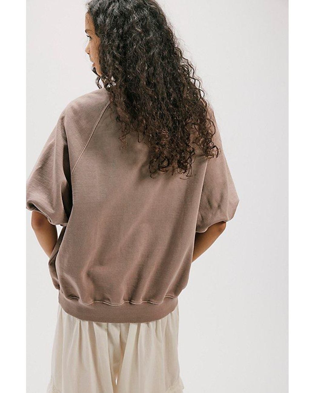 Free People Brown Better On Sweatshirt