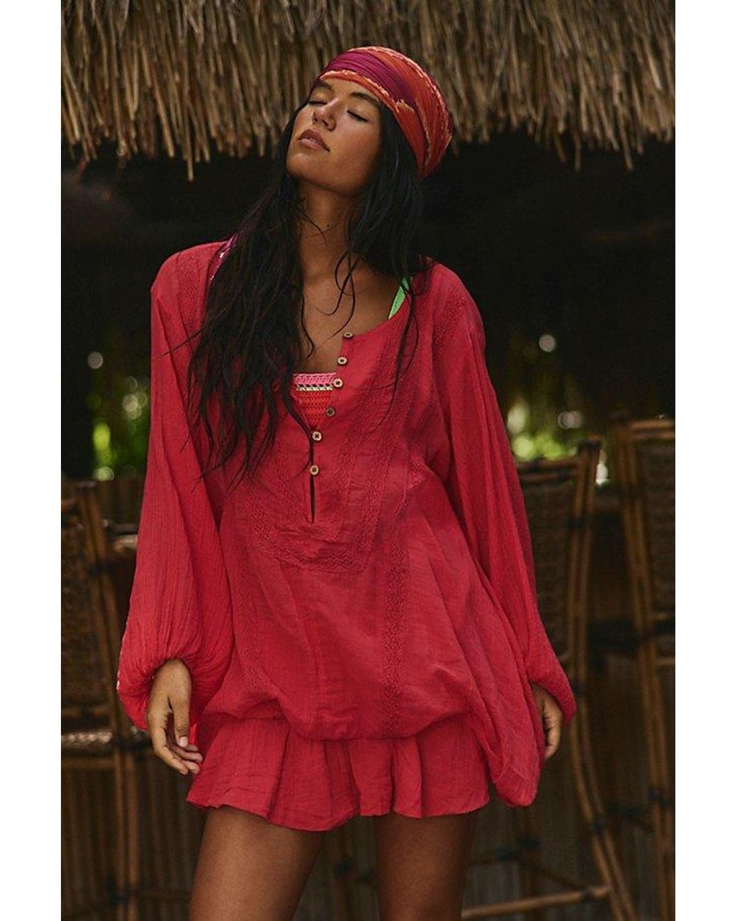 free-est Red Florence Mini Dress By