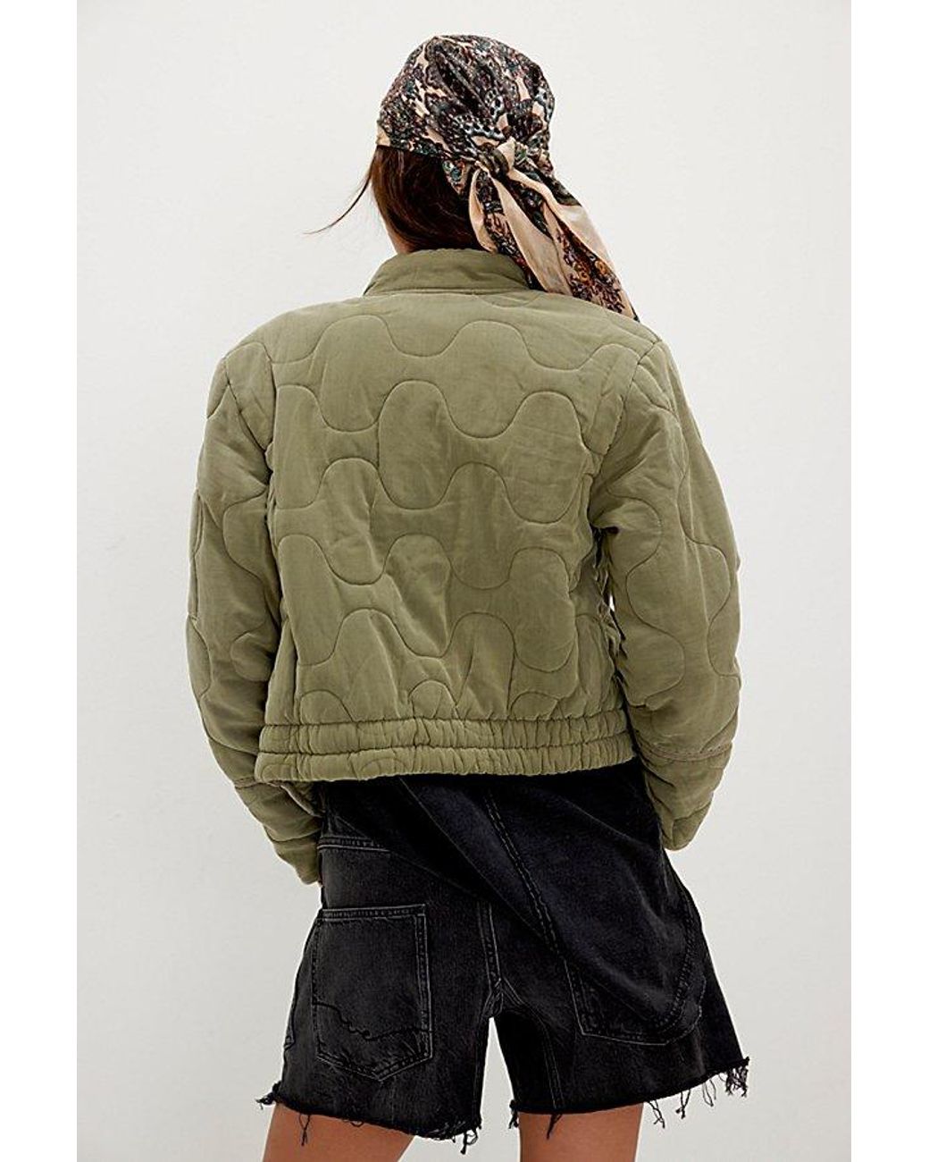 Free People Green Aura Liner Jacket At In Adventurer, Size: Xs