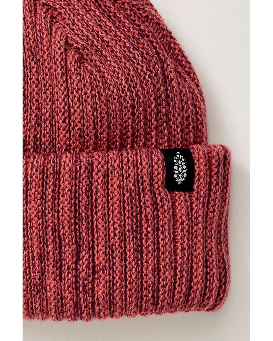 Fp Movement Red Sonic Space Dye Cuffed Beanie