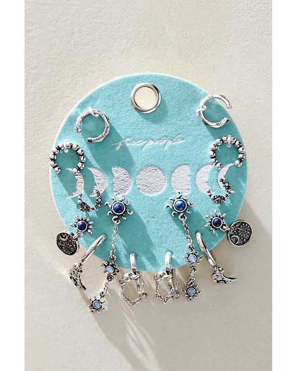 Free People Blue Driftwood Earring Set