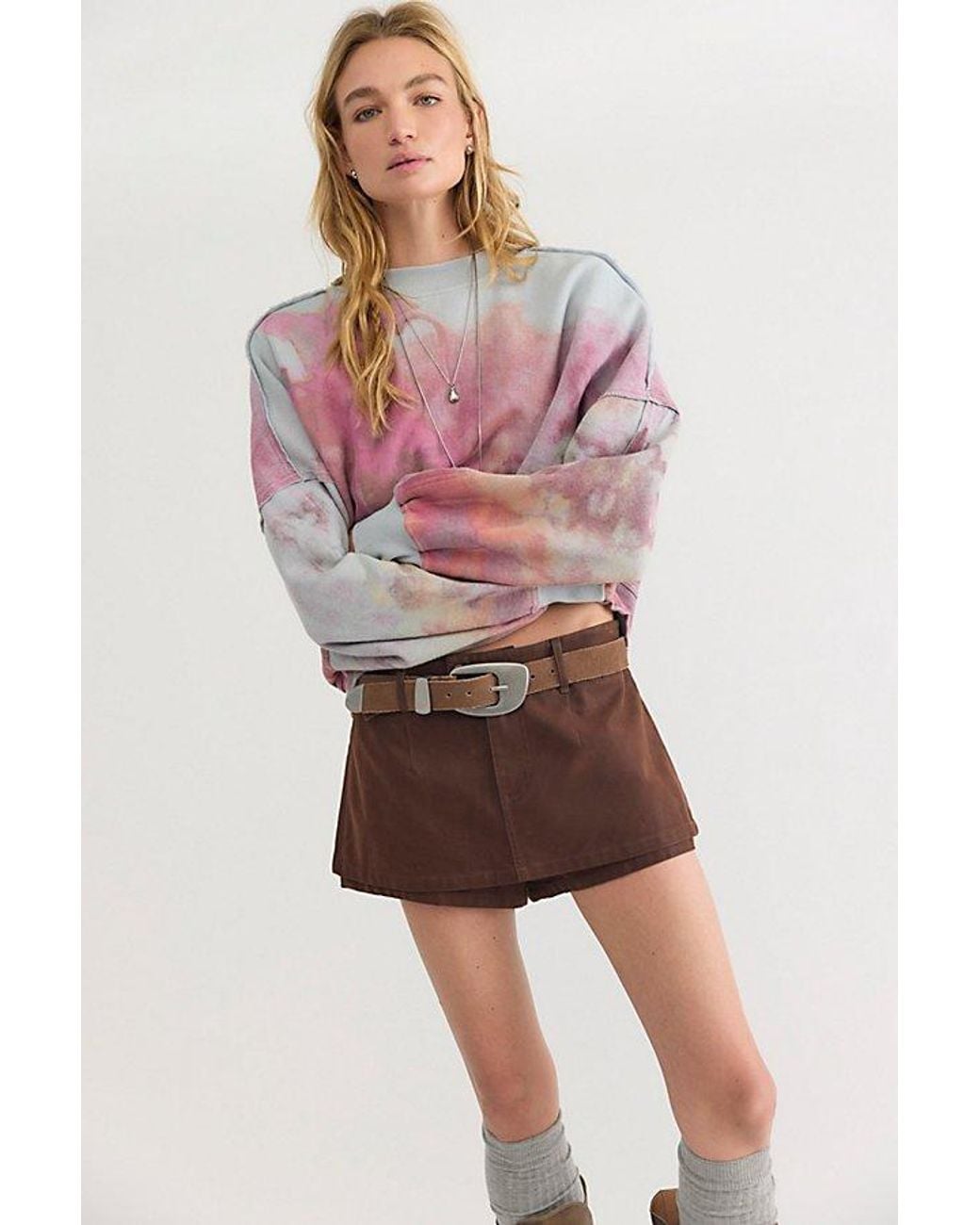 Free People Red Gaia Sweatshirt