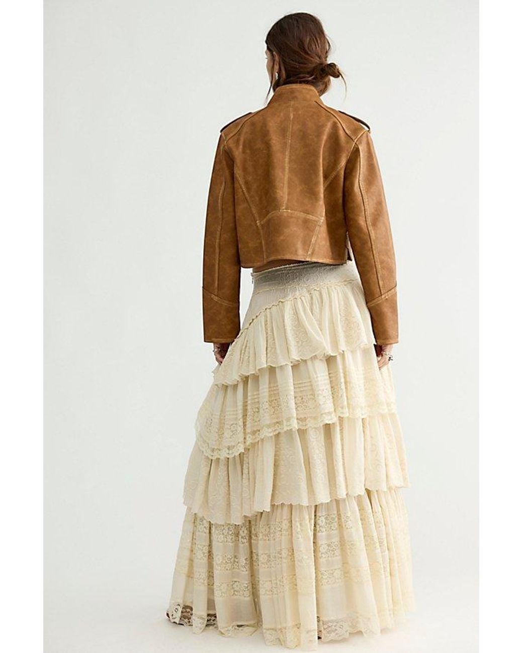 Free People Multicolor Regency Riot Maxi Skirt