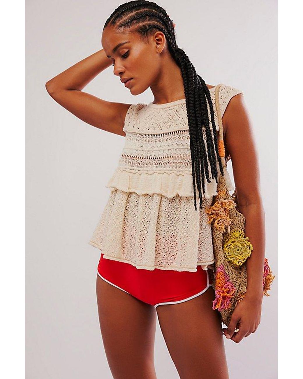 free people ruffle top