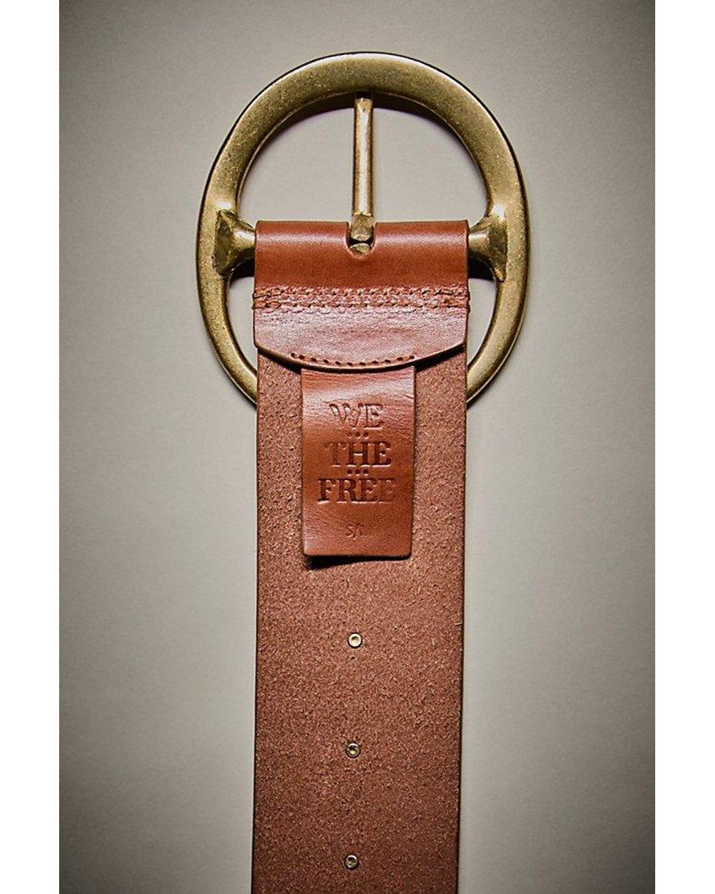 Free People Brown We The Free Brando Printed Belt