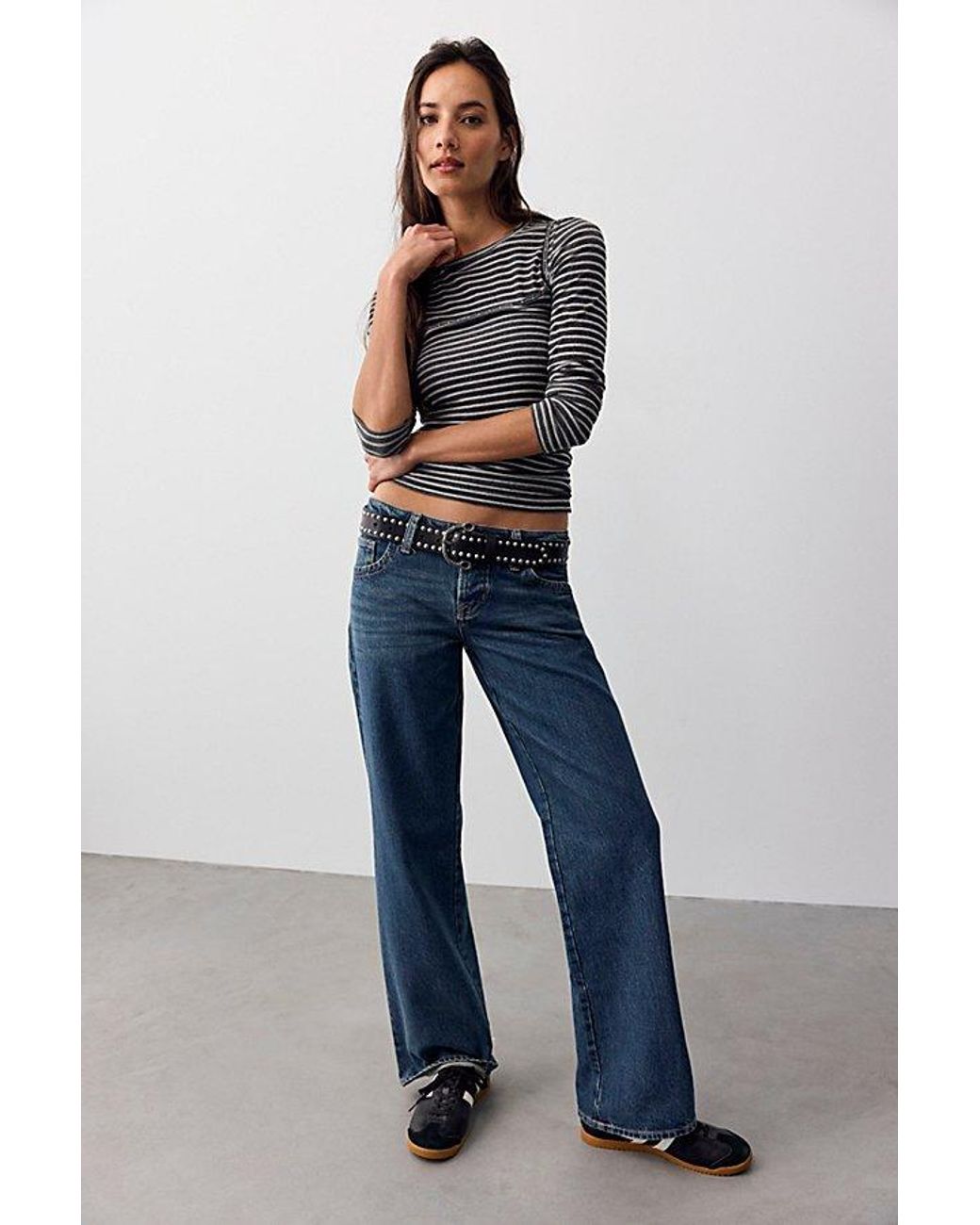 Free People Blue We The Free Tennessee Low-Rise Boyfriend Jeans