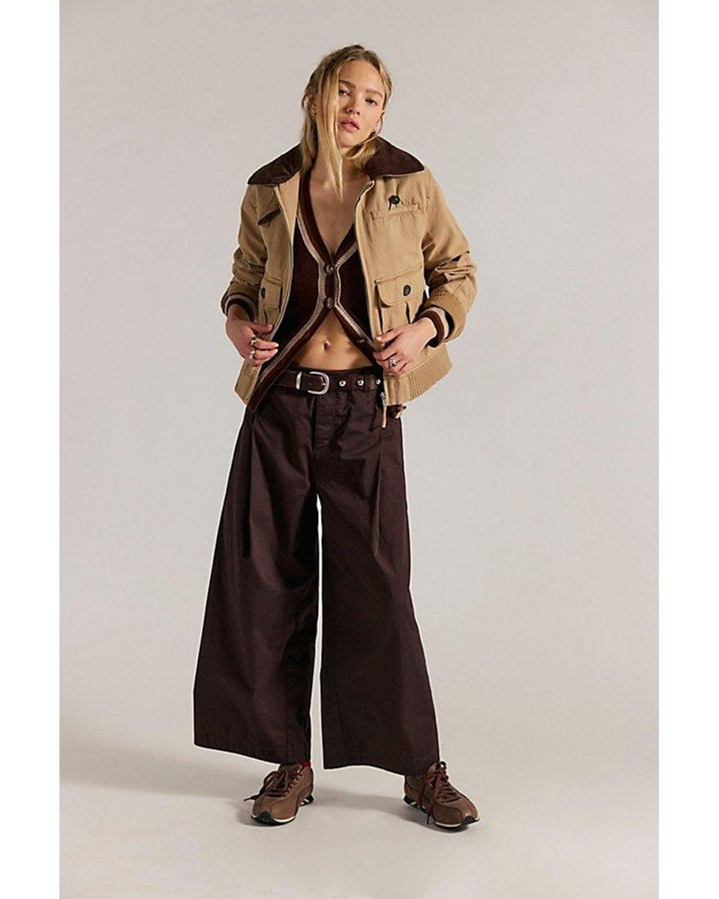 Free People Multicolor Silverlake Wide-Leg Chino Trousers