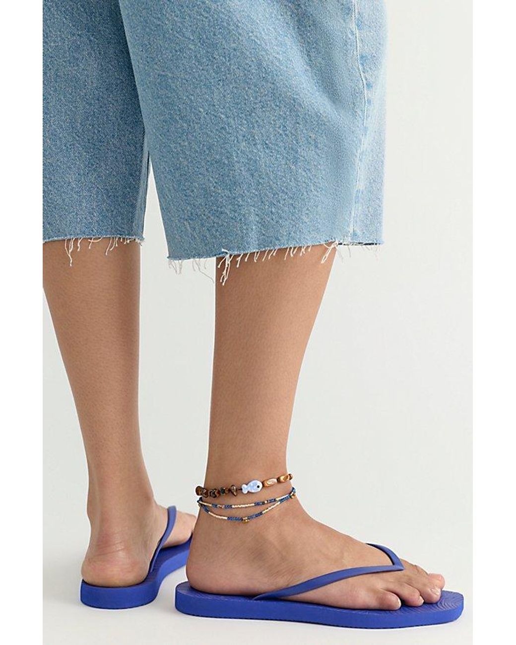 Sleeper Blue Tapered Flip Flops