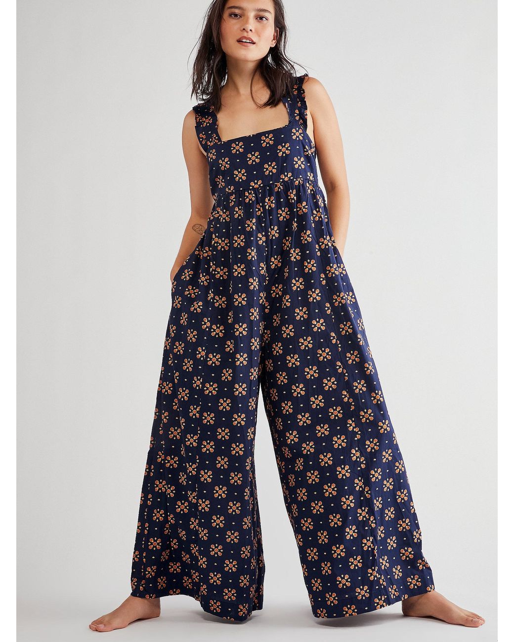 Amazon.com: Free People Women's Effortless Printed Jumpsuit Dark Combo 2 :  Clothing, Shoes & Jewelry