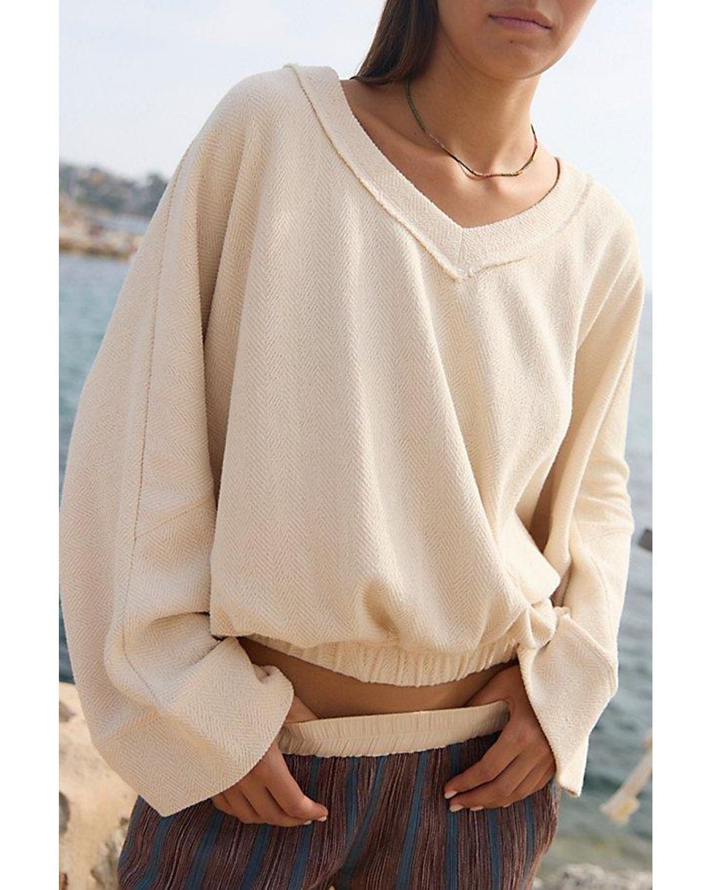 free-est Gray Brb Solid Pullover By
