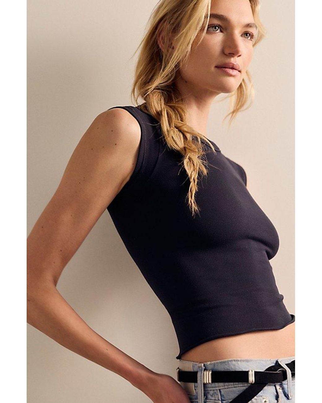 Intimately By Free People Blue So Soft Seamless Modal Baby Tee By