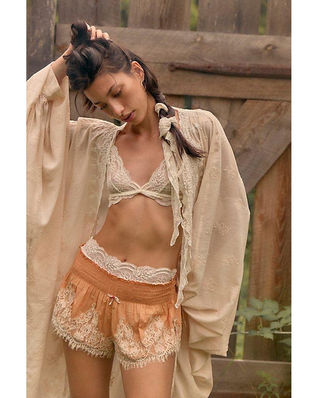 Intimately By Free People Brown Soft Spoken Micro Shorts By