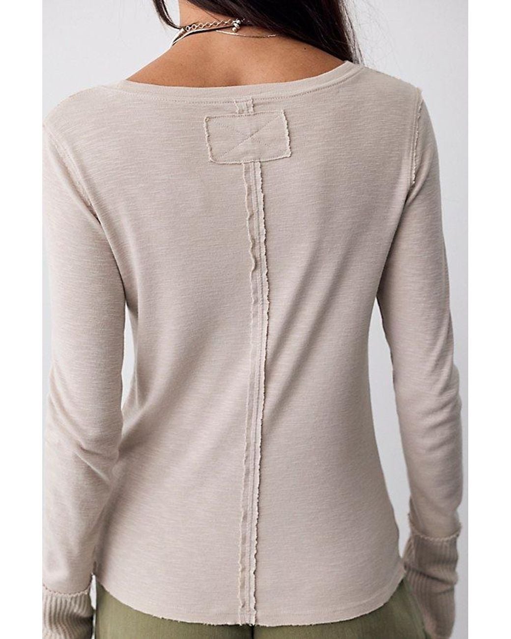 Free People Multicolor Tinsley Long Sleeve Top
