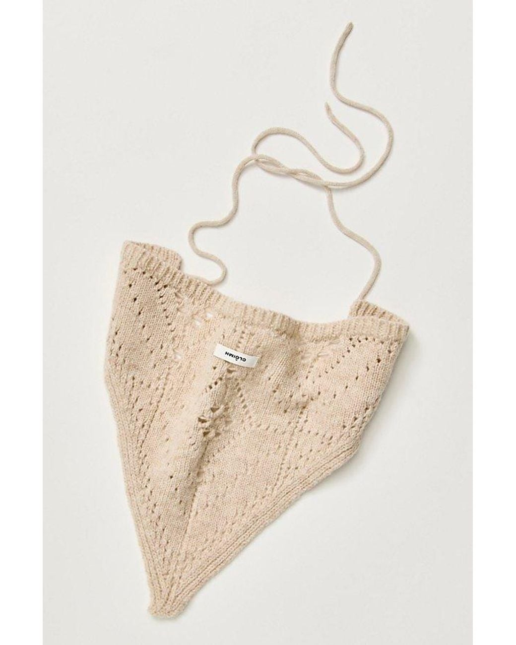 CLÒIMH Natural Pointelle Merino Wool Bandana