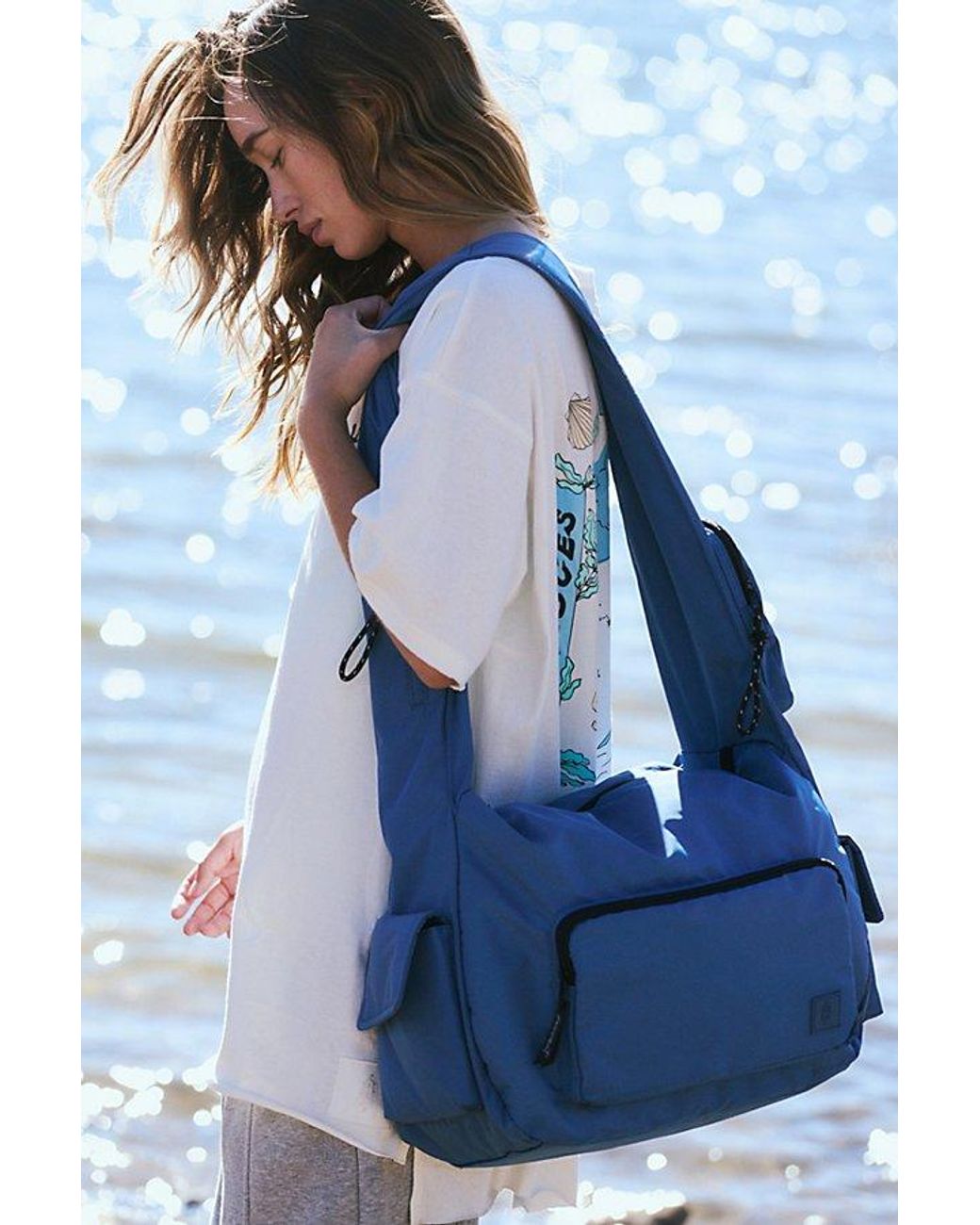 注目ブランド!!◆Free People◆Parlay Puffer Carryall Free People Parlay Puffer Carryall in Blue | Lyst