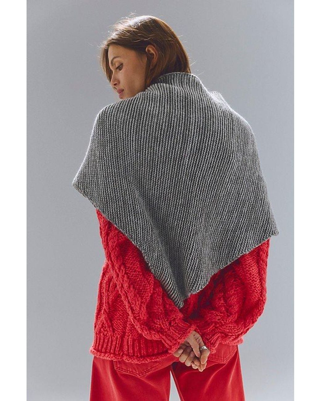 Free People Gray So Marled Shawl