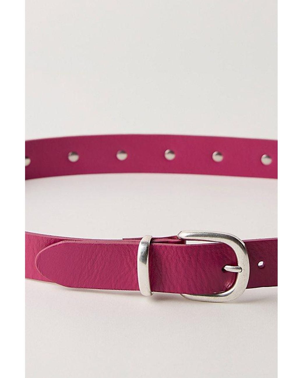Free People Pink Rhodes Stud Belt