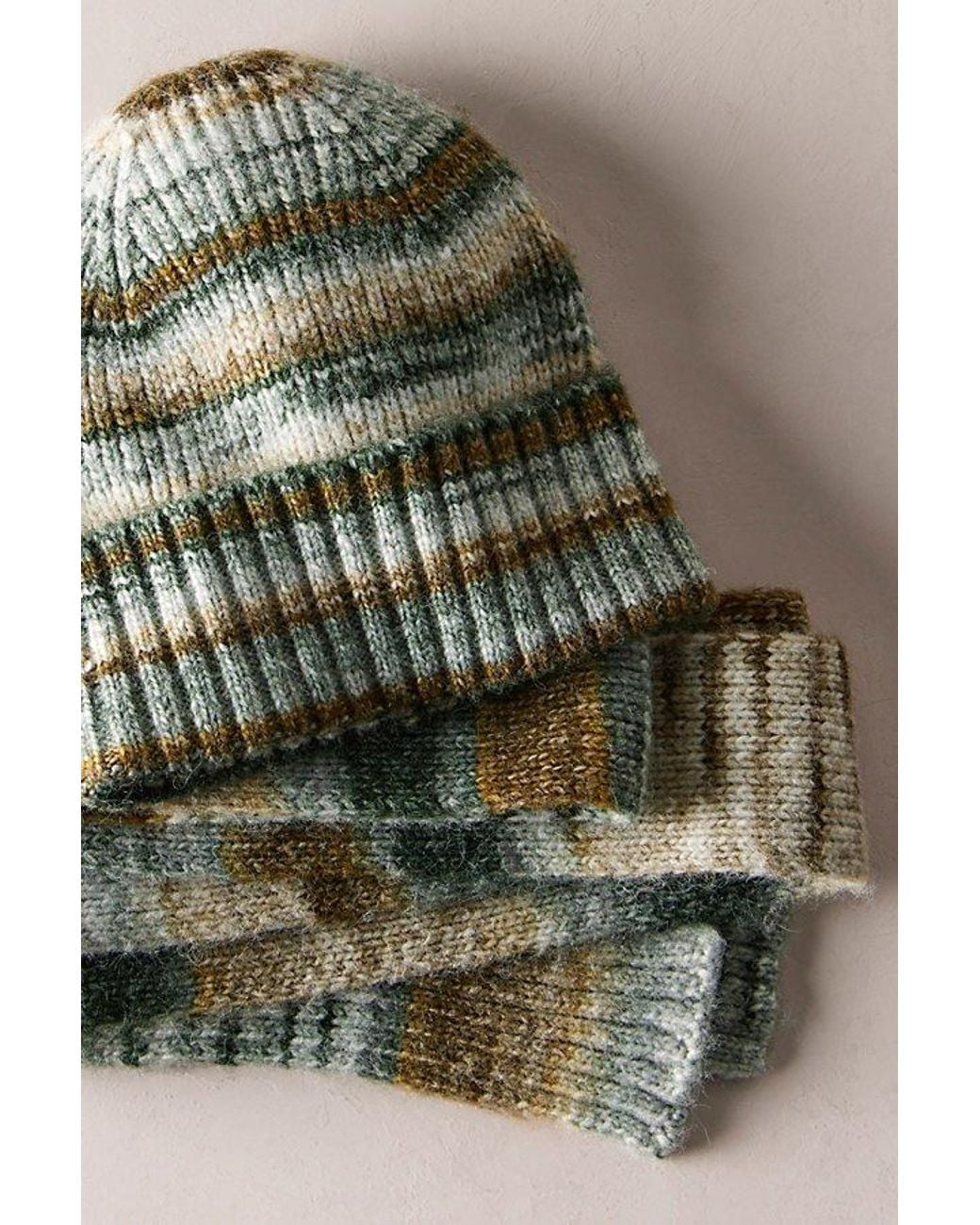 Free People Green Stripe Set