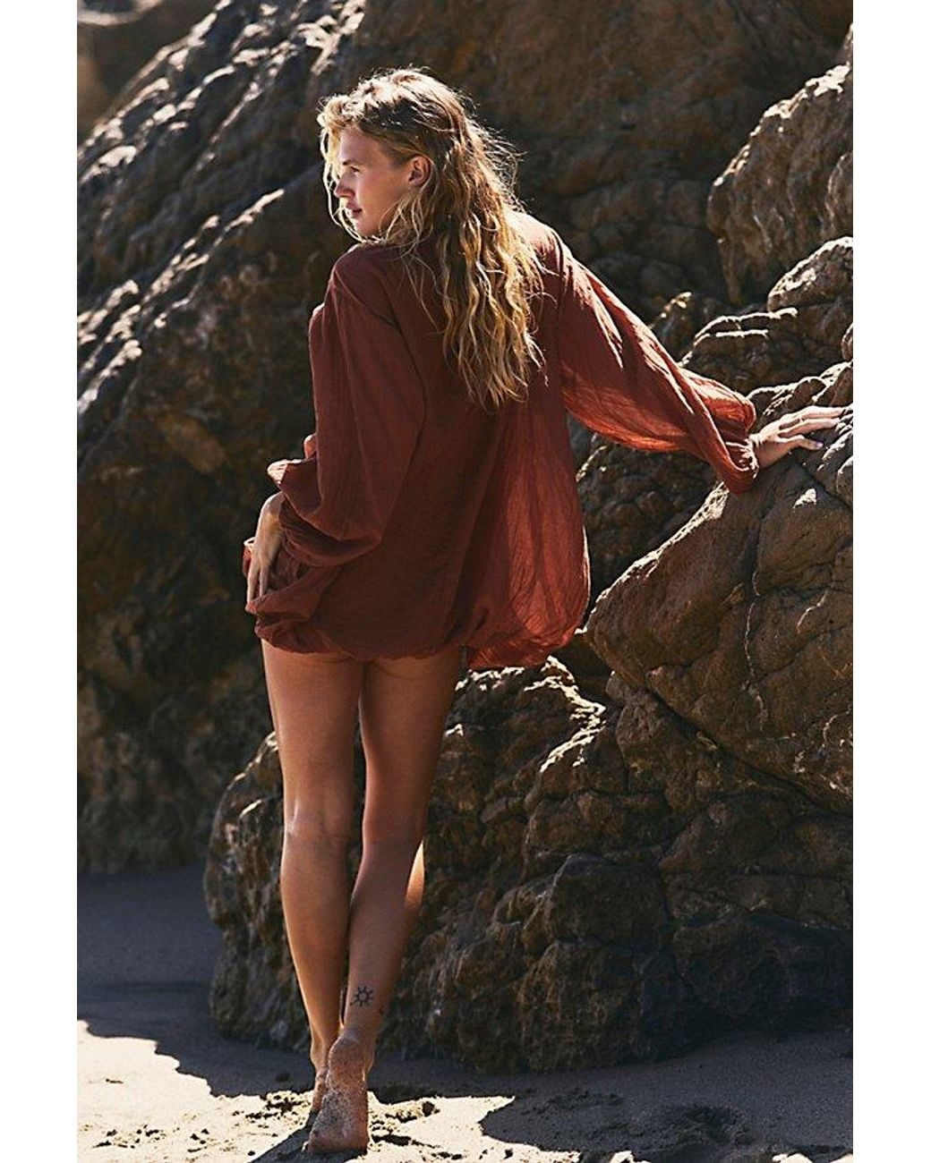 free-est Brown Florence Mini Dress By