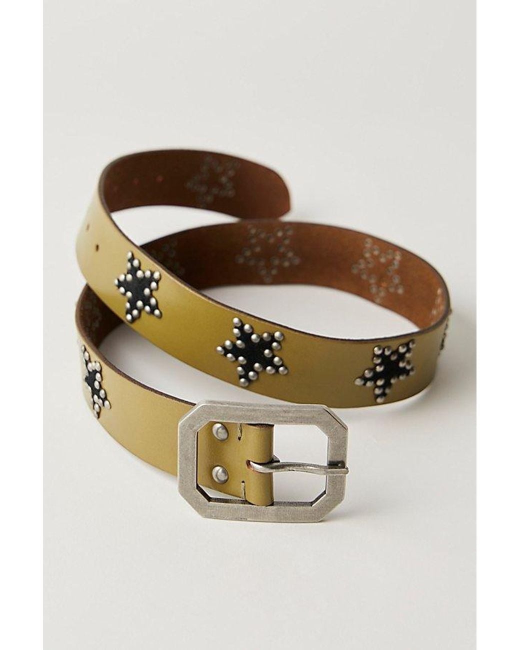 Free People Brown Starcrossed Studded Belt