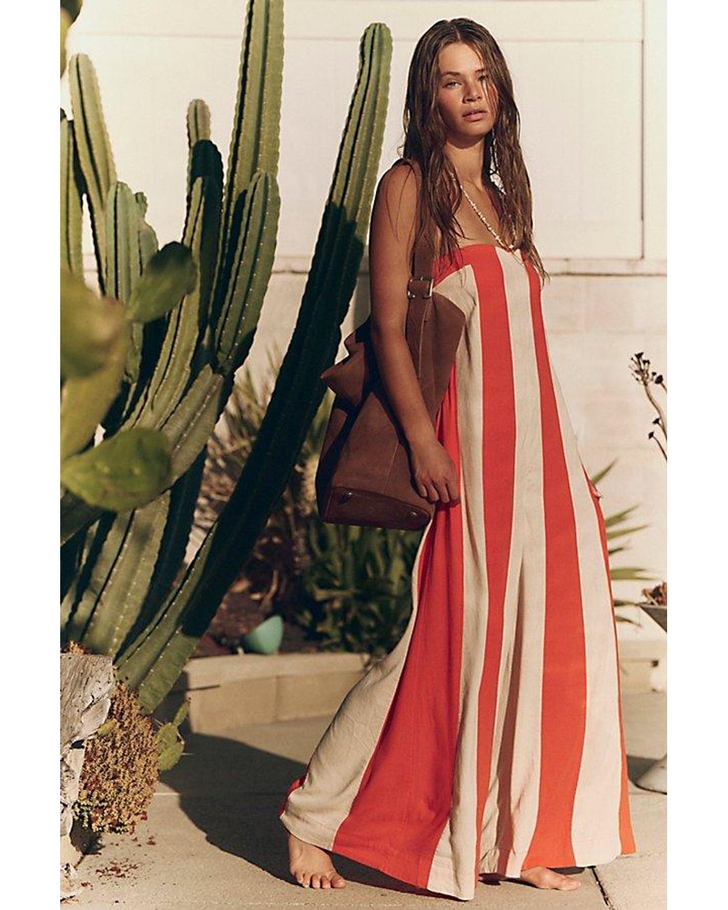 free-est Red Eden Jumpsuit