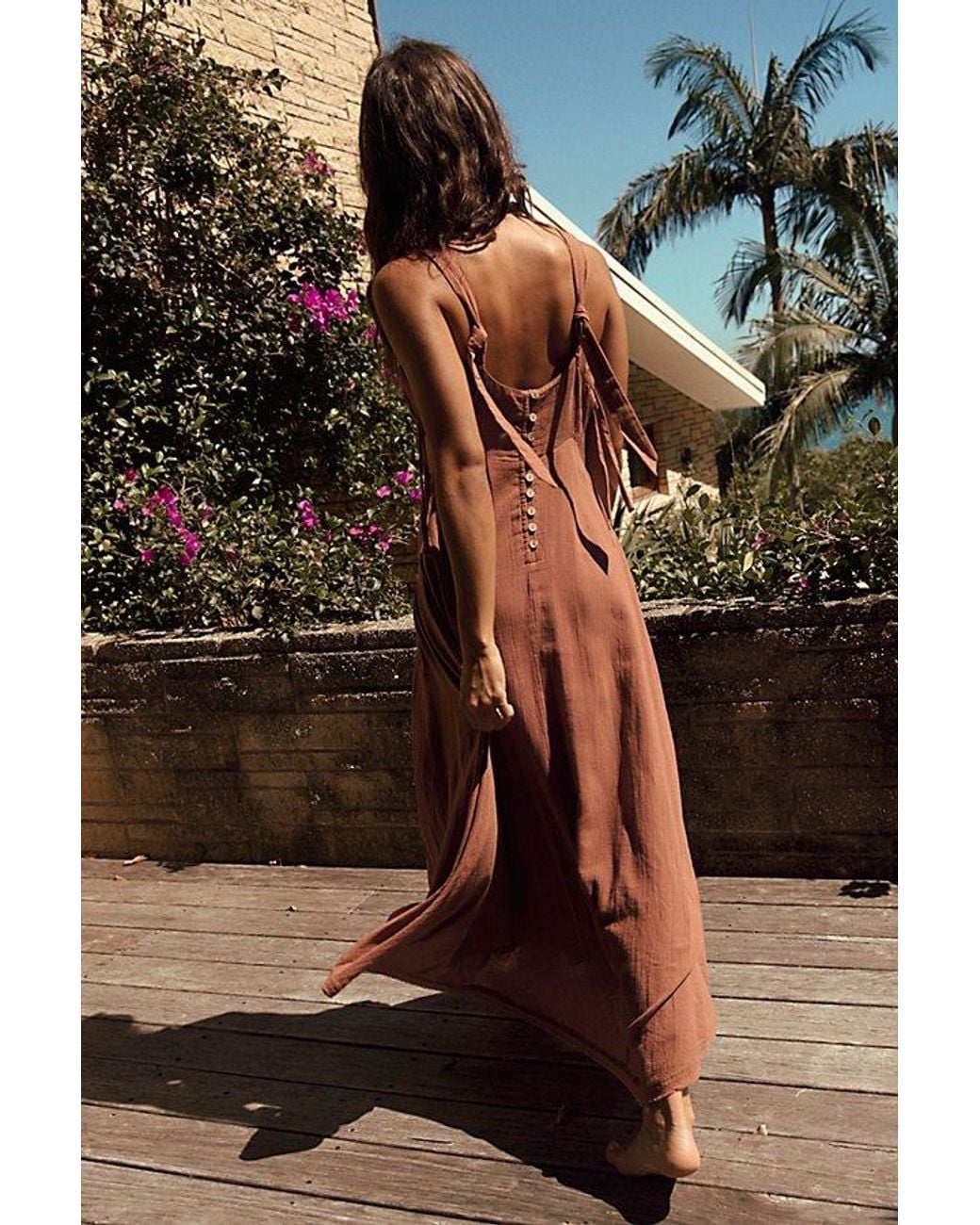 free-est Multicolor Vivi Cotton Midi Dress By