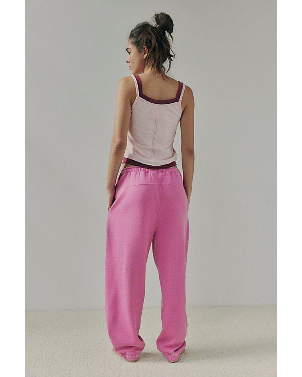 Free People Pink Slow It Down Joggers