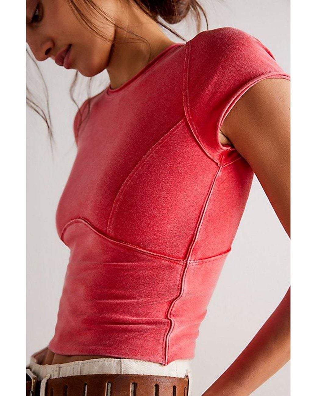 Free People Red We The Free Protagonist Tee