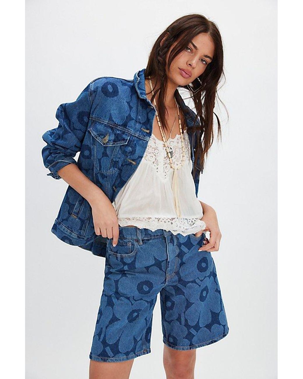 【SALE】マリメッコ MARIDENIM MARSSI UNIKKO 関税込 marimekko-Floral-Maridenim-