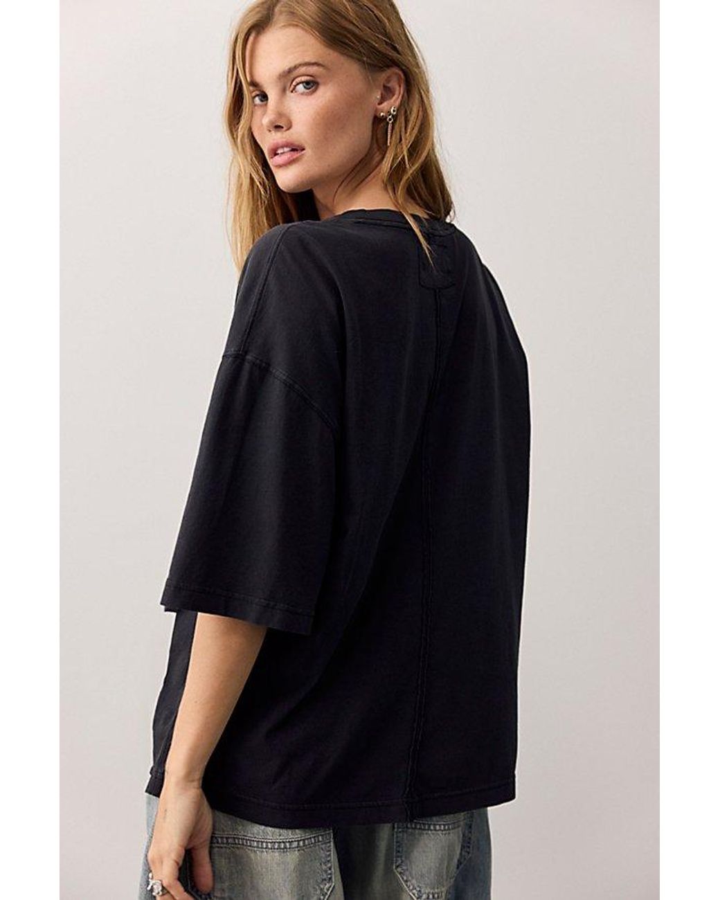 Free People Blue We The Free Perfect Oversized Tee