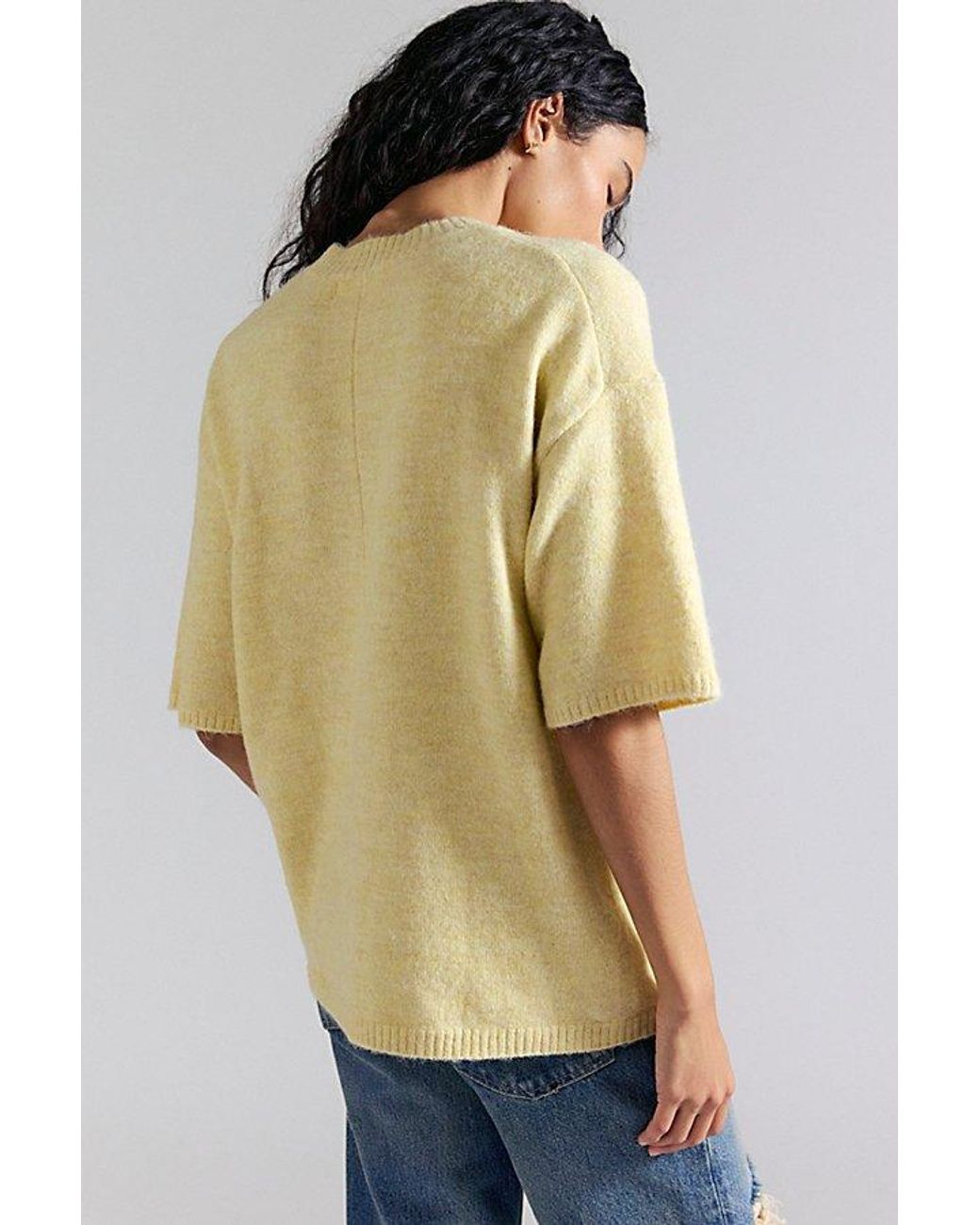 Free People Natural Margot Softspun Sweater Tee