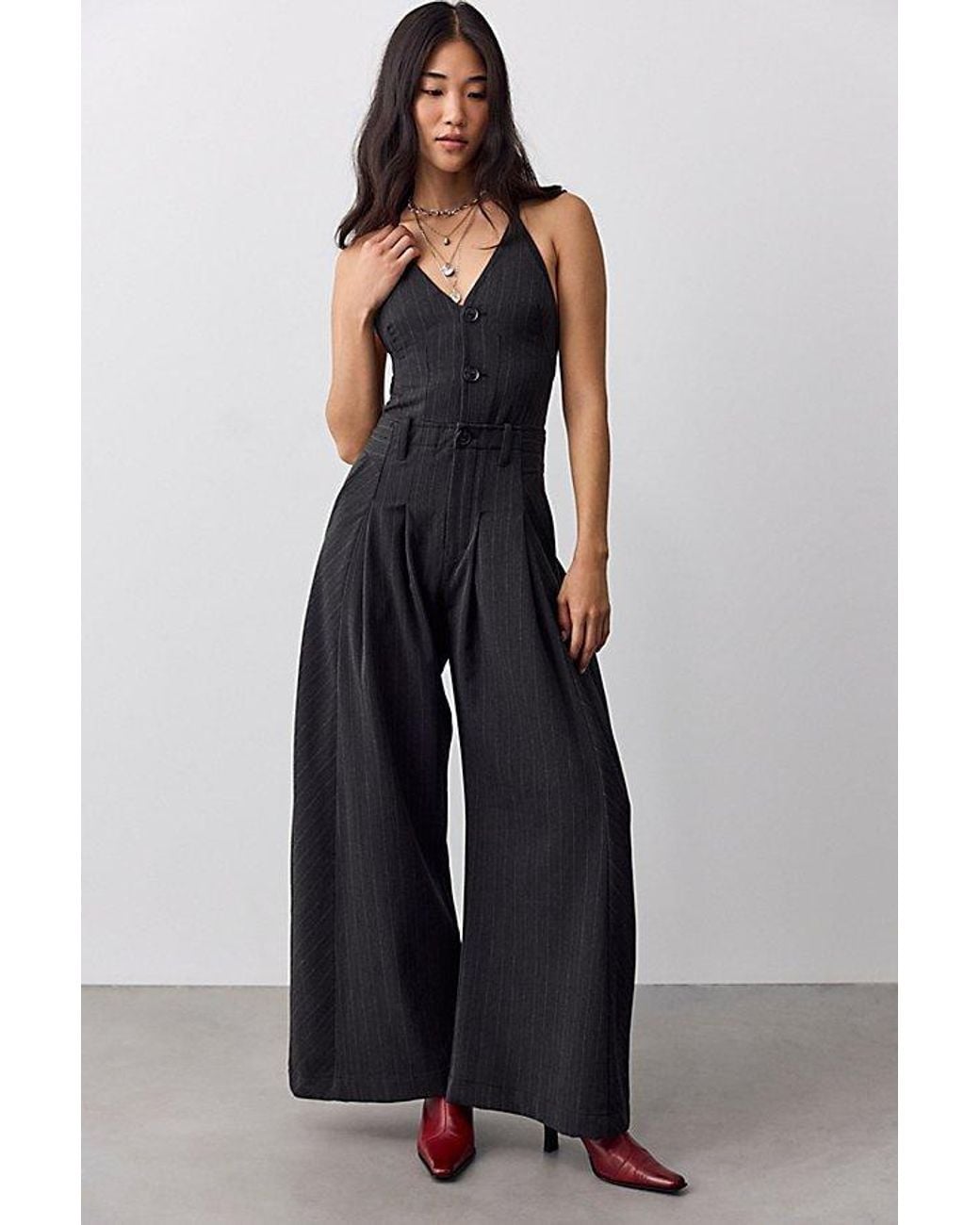Free People Blue Spencer Jumpsuit