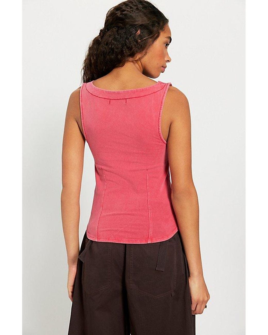 Free People Red Iconic Tank Top