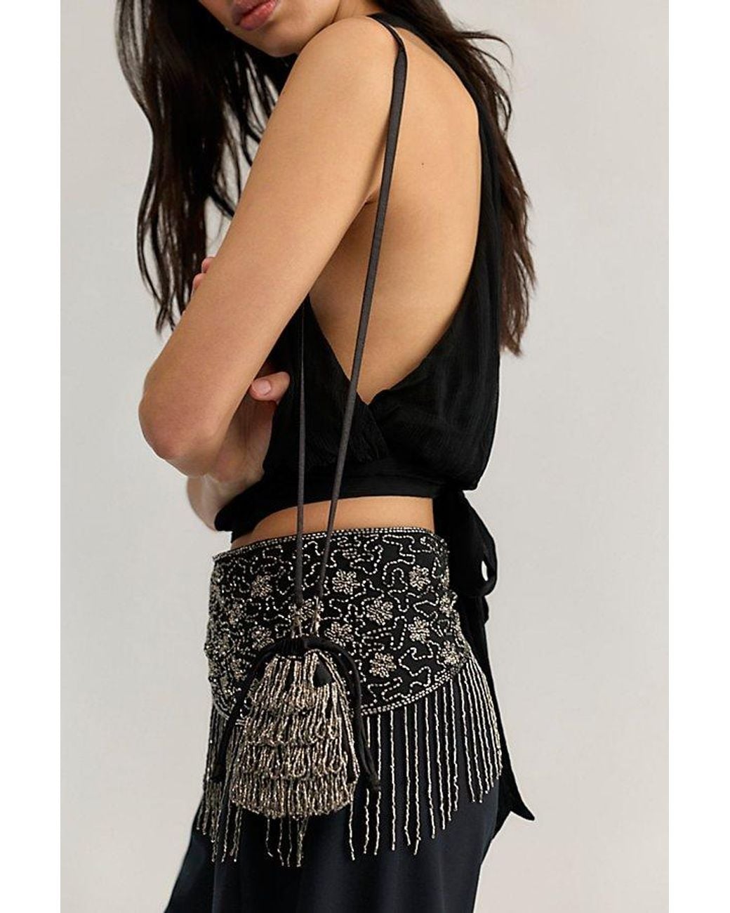 Free People Black Sloane Top