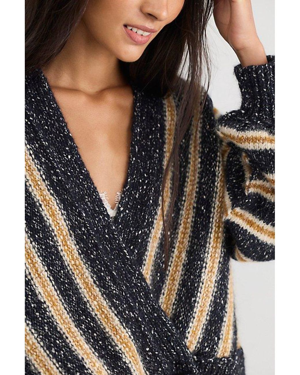 Free People Multicolor Paper Planes Pullover