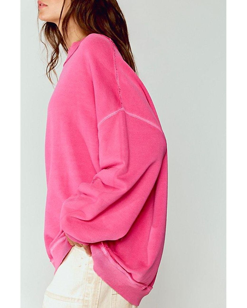 Free People Pink Palm Springs Pullover