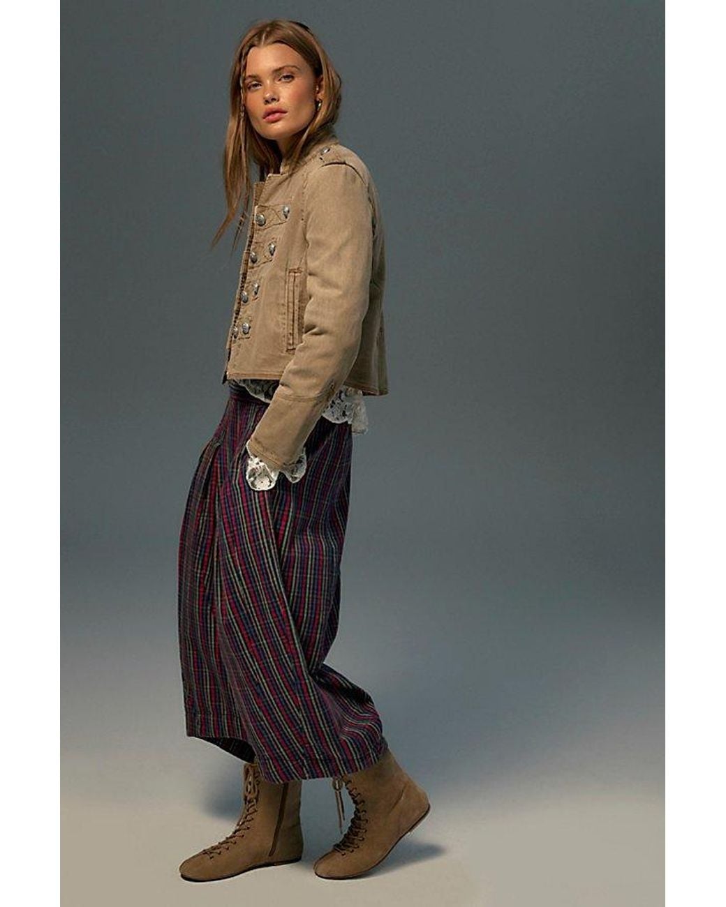 Free People Natural Ryland Band Jacket