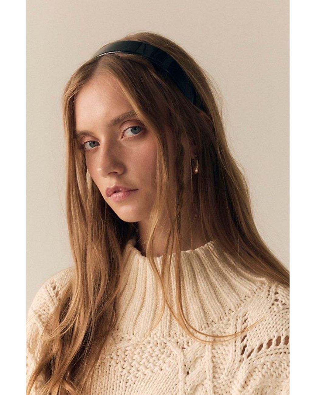 France Luxe Black 1 1/5" Ultracomfort Headband