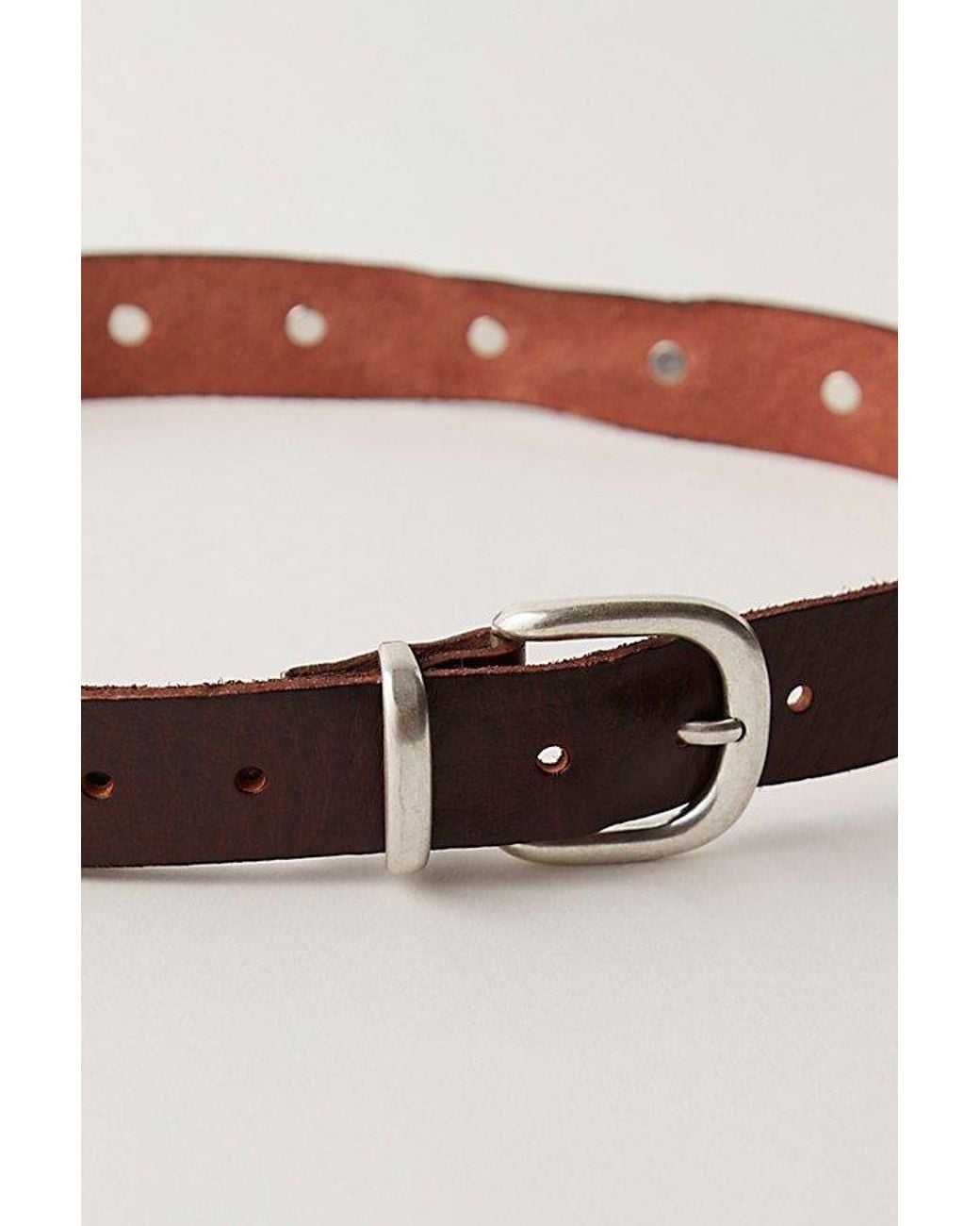 Free People Brown Rhodes Stud Belt