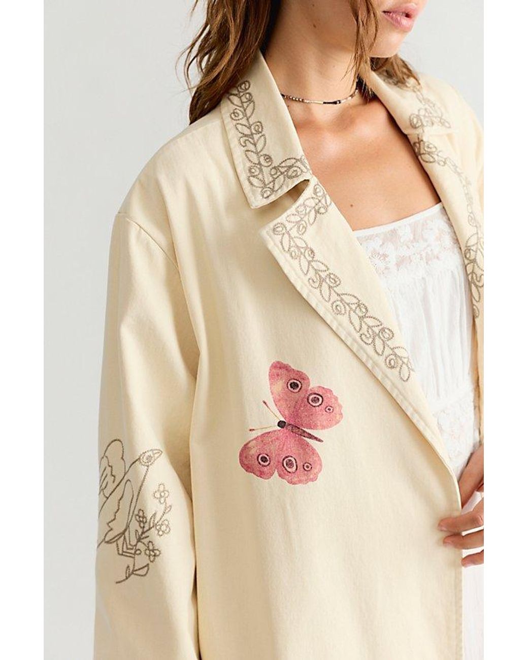 Denim and Bone Natural Folk Duster