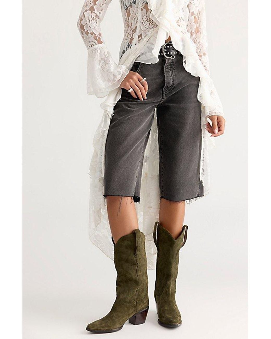 Jeffrey Campbell Green Dagget Western Boots Shoe By