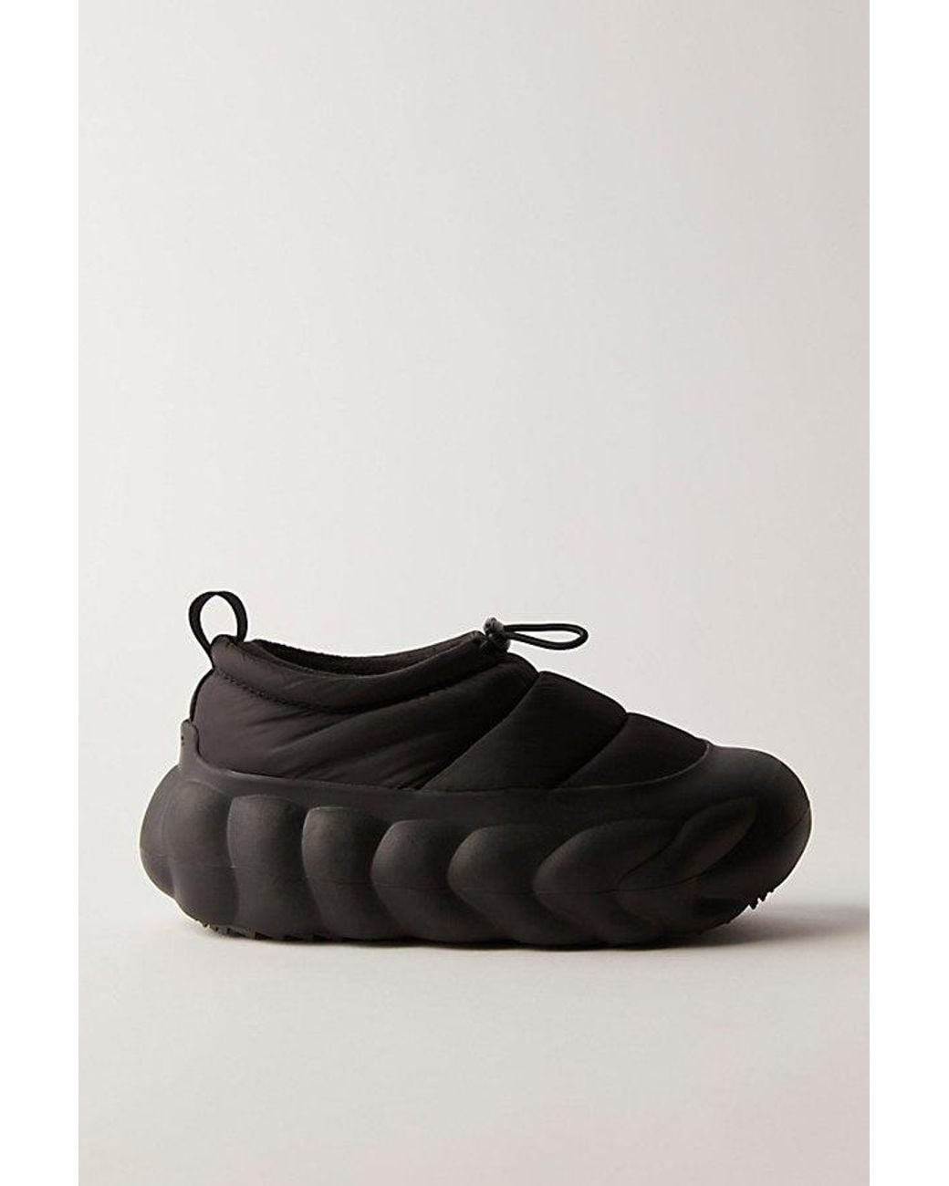 CROCSTM Black Overpuff Shorty Slip-Ons